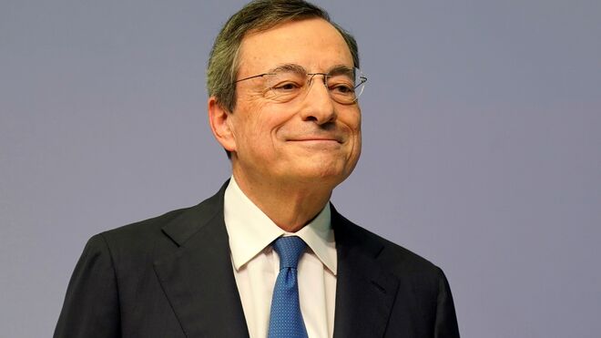 Mario Draghi en su última rueda de prensa como presidente del Banco Central Europeo (BCE)