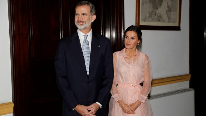 Los reyes Felipe VI y Letizia, en su visita a Cuba