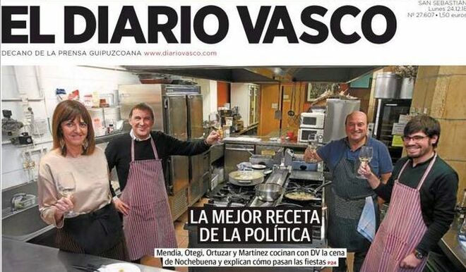Imagen recortada de la famosa portada de 'El Diario Vasco'.