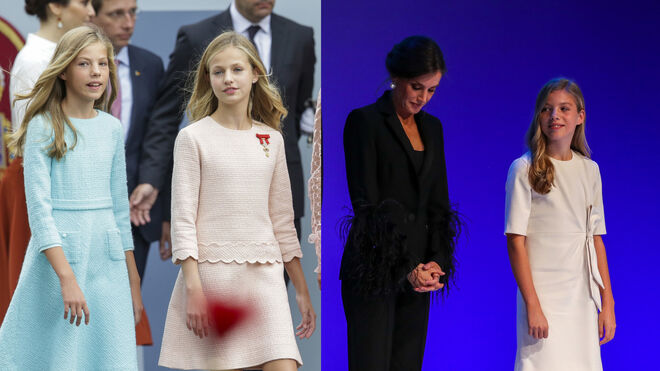 La Infanta Sofía suele llevar adornos en la cintura de sus vestidos