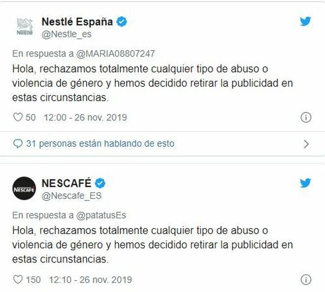 Nestlé retira su publicidad de 'Gran Hermano'.