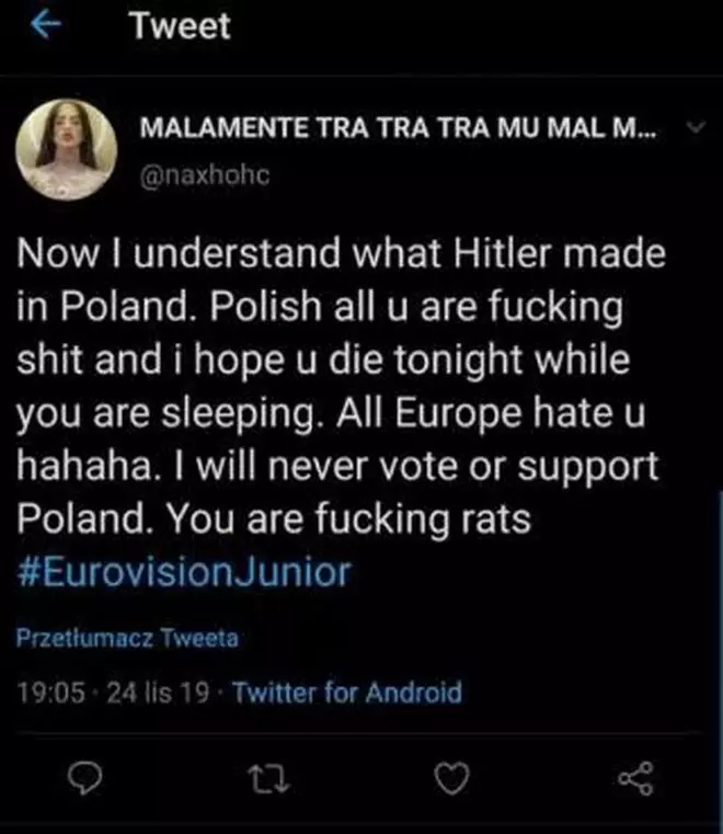 Polémica en Twitter tras la victoria de Polonia en Eurojunior.