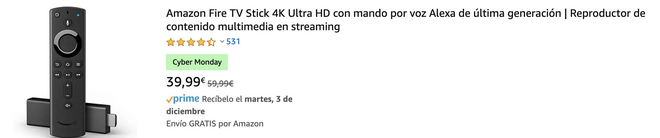 Precio del Fire Stick 4K en Amazon España