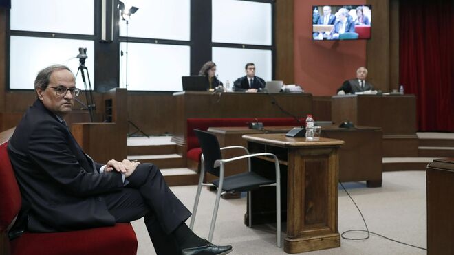 Quim Torra en el Tribunal Superior de Justicia de Cataluña