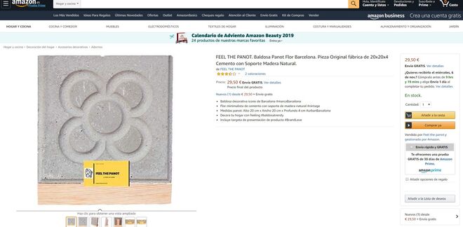 El adoquin de Albert Rivera se vende en Amazon.