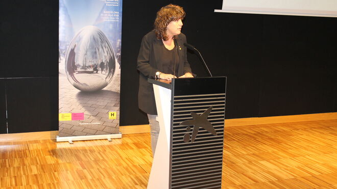 Teresa Jordà, Consellera de Agricultura, Ganadería, Pesca y Alimentación de la Generalitat de Catalunya, durante su intervención.