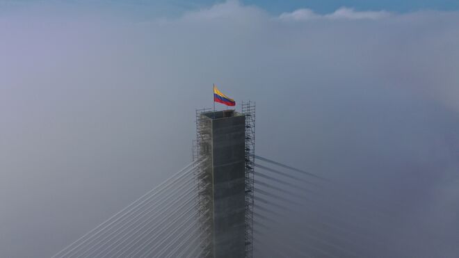 Construcción del Puente Pumarejo