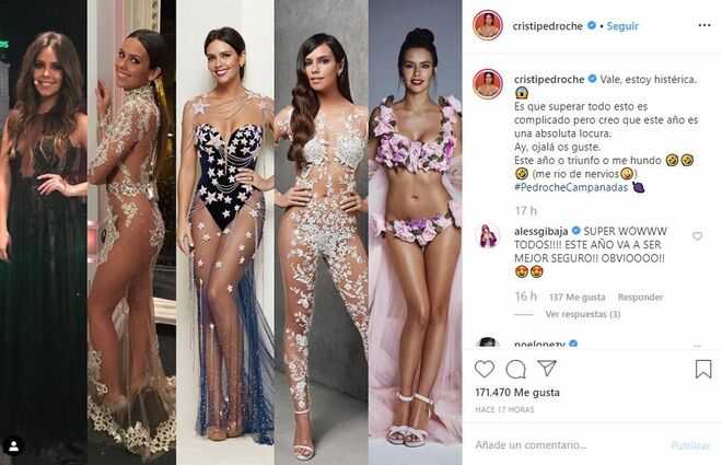 Cristina Pedroche asegura que con el vestido de las Campanadas de 2019 triunfará o se hundirá.