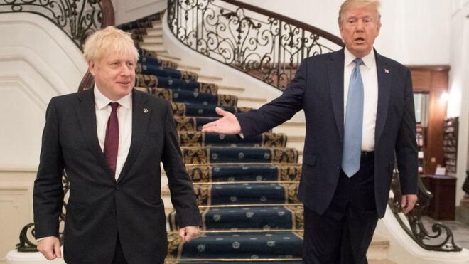 Donald Trump y Boris Johnson.