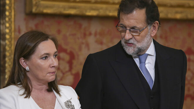 Elvira Fernández Balboa y Mariano Rajoy