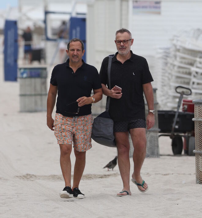 Jordi con un amigo en Miami en 2017