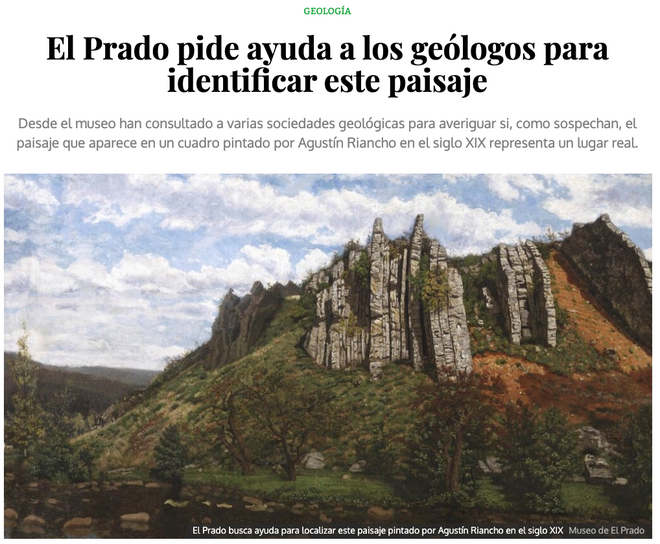El Prado pide ayuda a los geólogos, publicado en junio de 2019