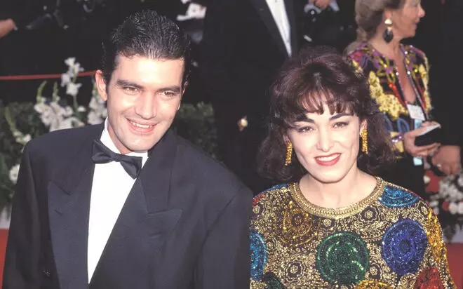 Antonio Banderas y Ana Leza en 1990