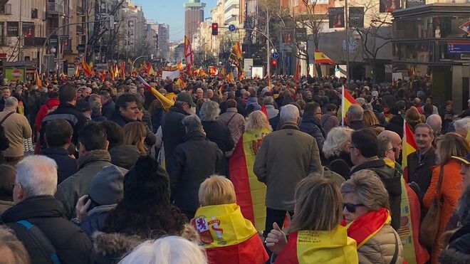 Manifestación a favor de la unidad de España, en Madrid