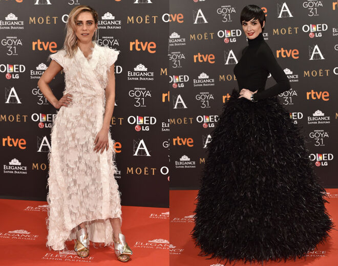 María León y Paz Vega en los Premios Goya 2017