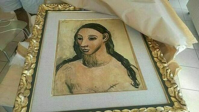 El cuadro 'Cabeza de mujer', de Pablo Picasso.