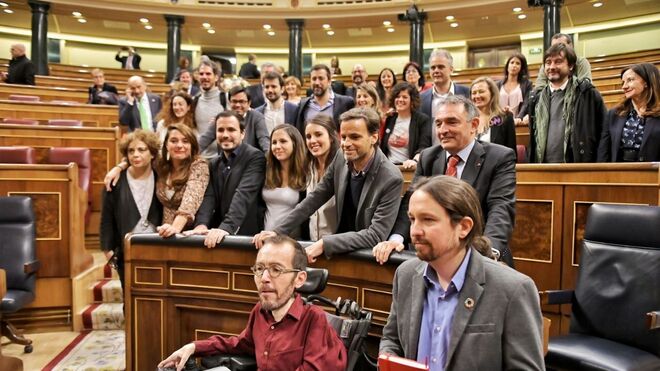 El grupo parlamentario de Unidas Podemos
