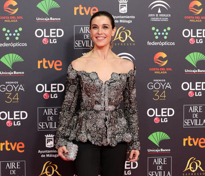 En la última ceremonia de los Premios Goya, Raquel Sánchez Silva vestía de su compañero Lorenzo Caprile