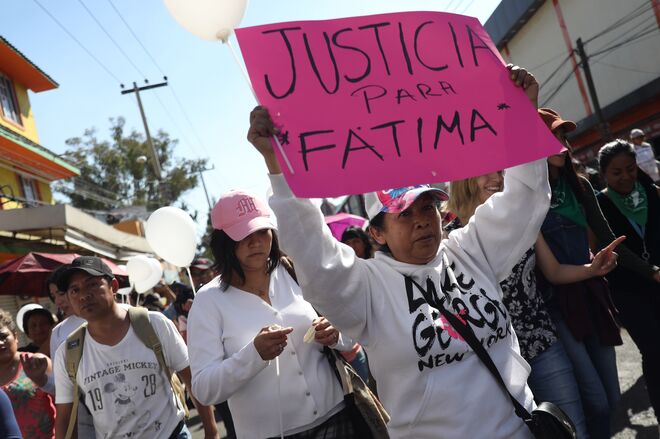 Los vecinos de Ciudad de México piden que se haga justicia para Fátima.