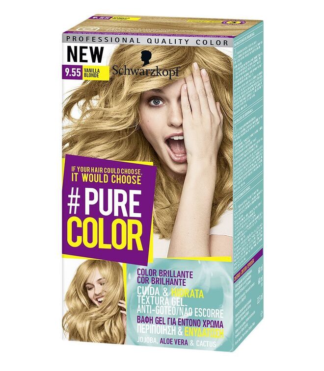 Coloración permanente Pure Color, disponible en más de 20 tonos diferentes