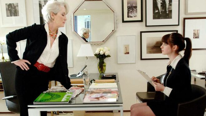 Meryl Streep y Anne Hathaway en una escena de 'El Diablo viste de Prada'