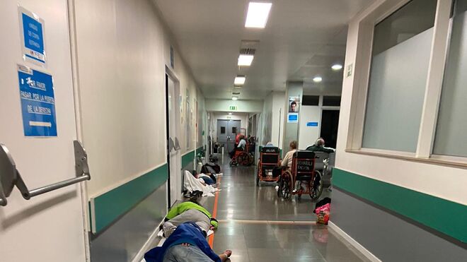 El servicio de urgencias del Hospital Infanta Leonor (Madrid) este sábado.