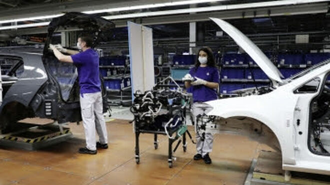 VW retoma la producción en su fábrica de Navarra con todas las medidas de seguridad adoptadas.