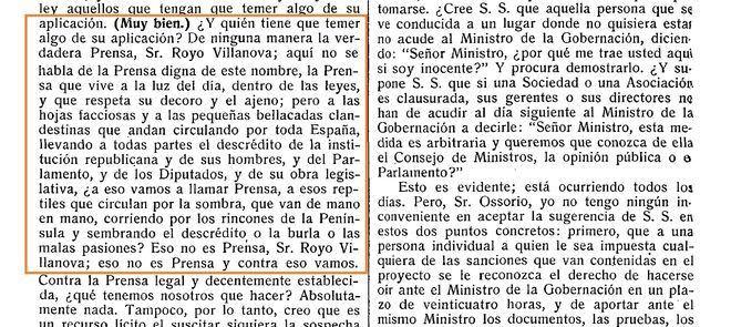 La intervención de Azaña tal como la recoge el diario de sesiones del 20 de octubre de 1931