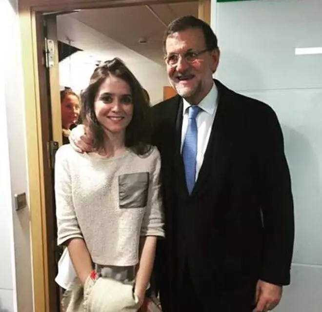 Isabel Díaz Ayuso con Mariano Rajoy en 2018