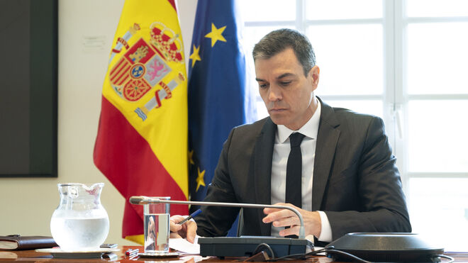 Pedro Sánchez durante la duodécima reunión con los presidentes autonómicos.