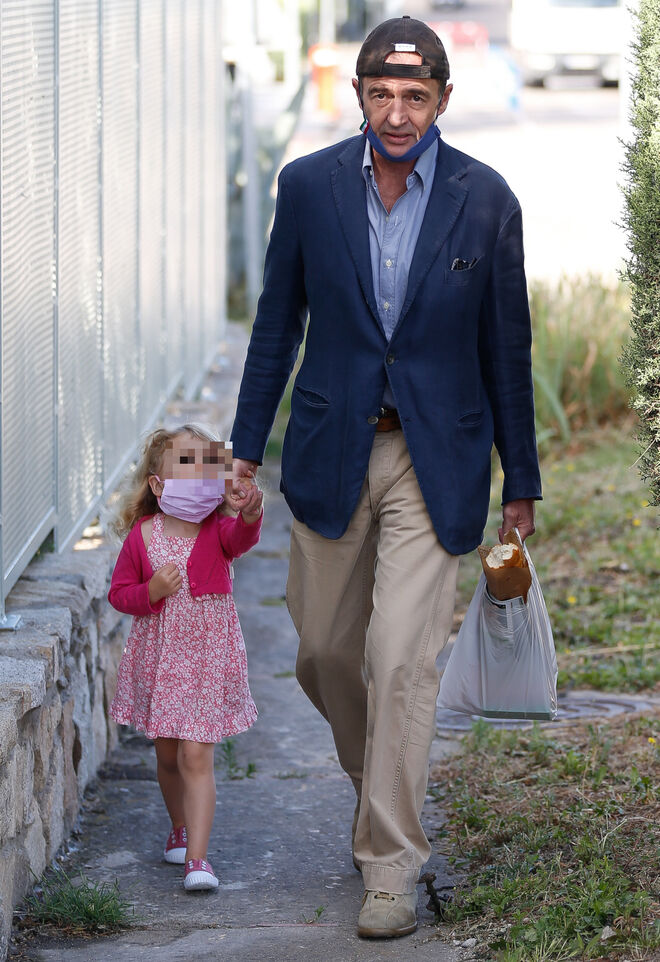 Alessandro Lequio con su hija en su 60 cumpleaños