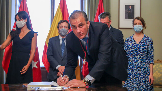 Javier Ortega Smith durante el acto de la firma de los Acuerdos de la Villa