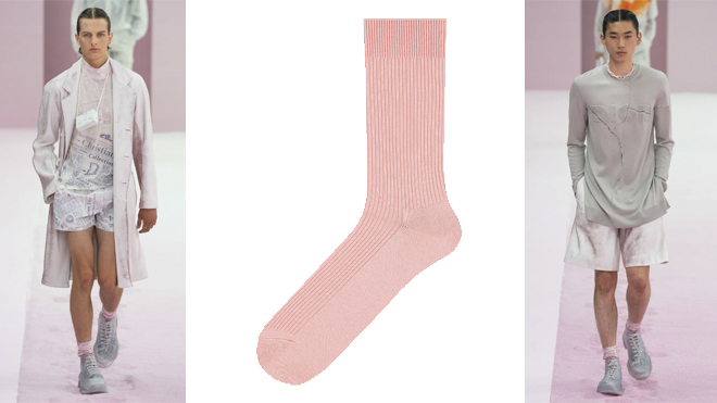 Propuestas de DIOR y calcetines rosas de UNIQLO (PVP: 9.95€ pack de 4)