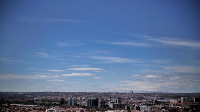 Cielo despejado en Madrid.