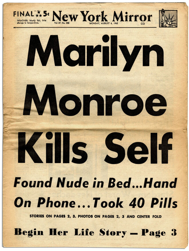 Cubierta de NewYork Mirror del 6 de agosto de 1962.
