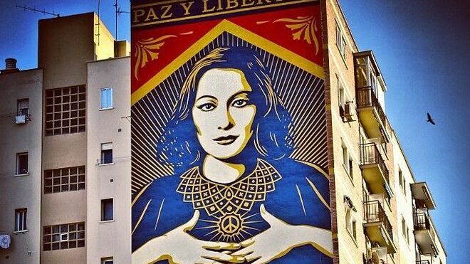 Mural Obey en Málaga