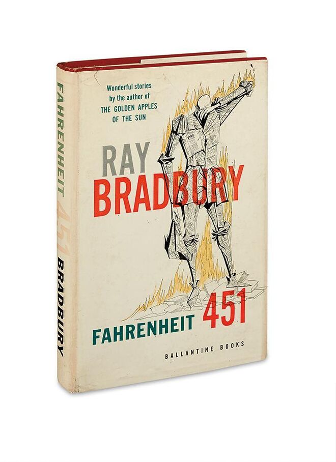 Una primera edición de la novela '451', de Ray Bradbury.
