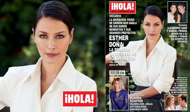 Esther Doña en la revista 'Hola'
