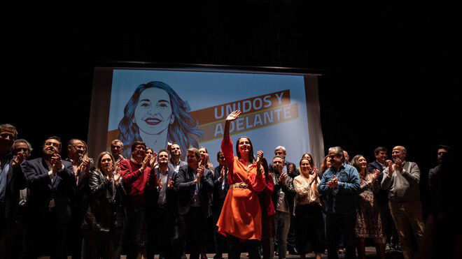 Inés Arrimadas durante la campaña de las primarias a presidir Ciudadanos.