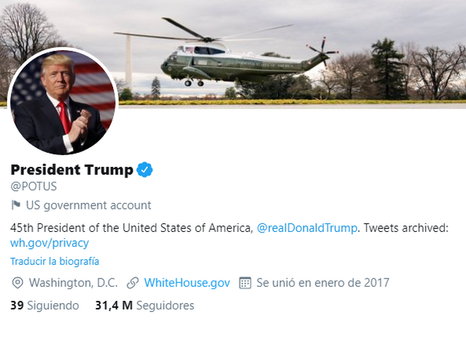 Donald Trump en Twitter