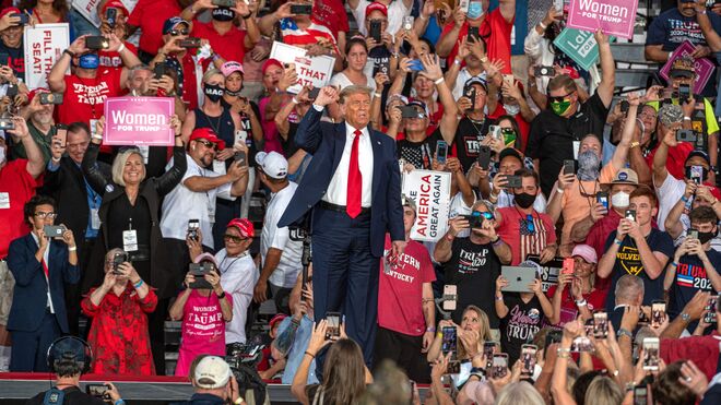 Donald Trump, en un mitin en Florida