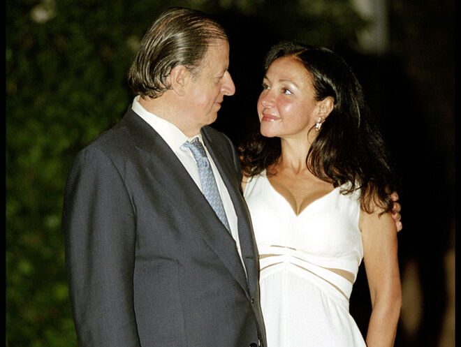 Fernando Falcó y Esther Koplowitz, el día de su boda en 2003.