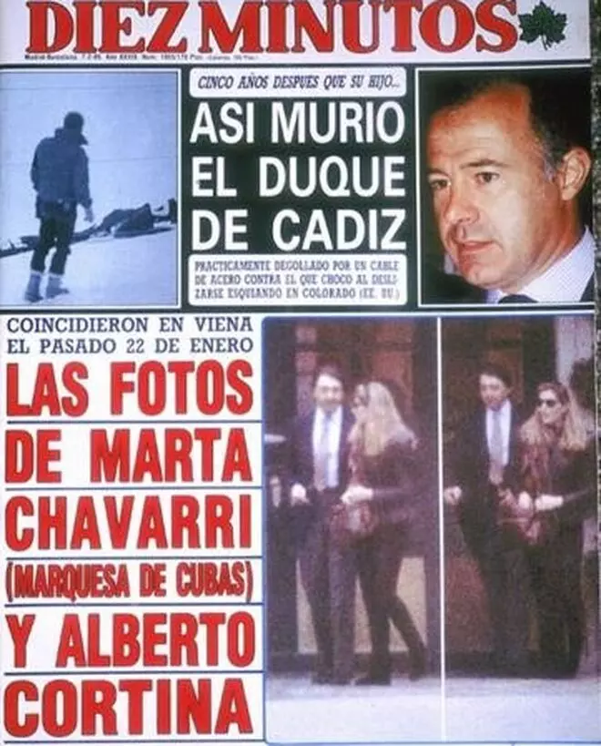 Las fotos que destaparon la infidelidad de Marta Chávarri y Alberto Corina.