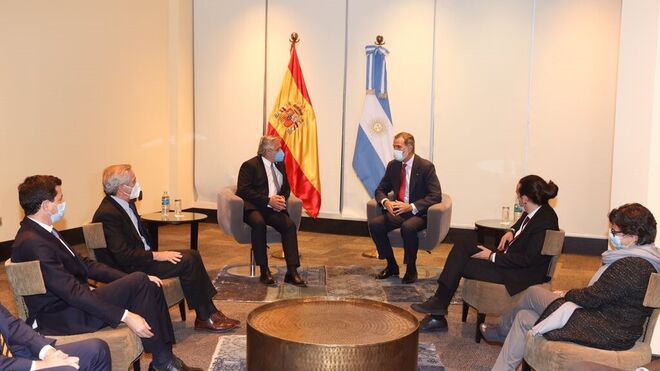Encuentro de Felipe VI con Alberto Fernández, presidente de Argentina