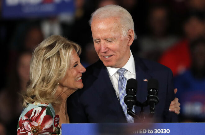 Joe Biden y Jill jacobs en 2020