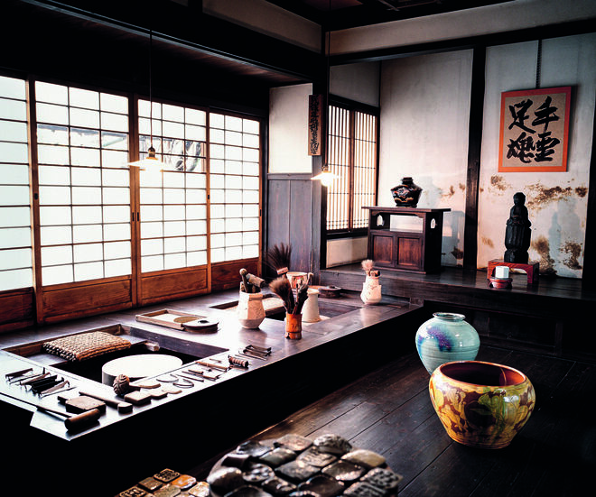 Estudio del artista Kanjirō, situada al oeste de Kioto.