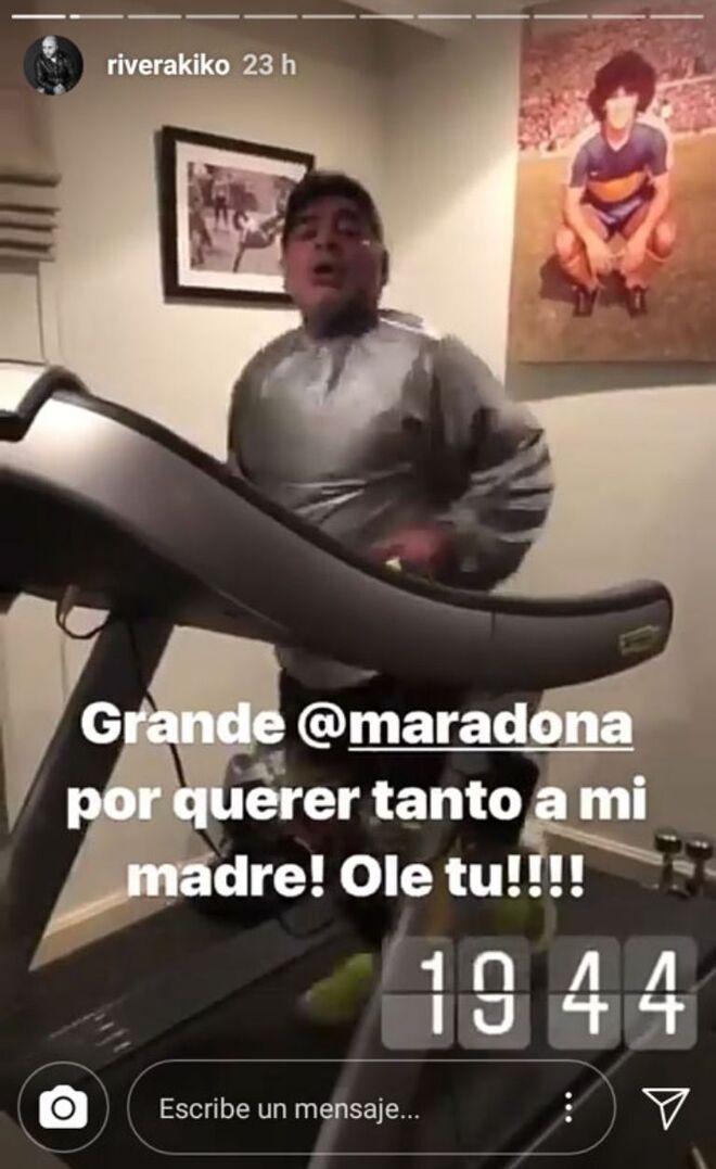 Maradona entrenaba con las canciones de Isabel Pantoja.