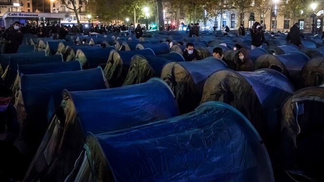 Migrantes en París