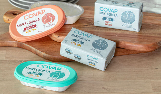 Los distintos tipos de mantequilla que ha lanzado COVAP.