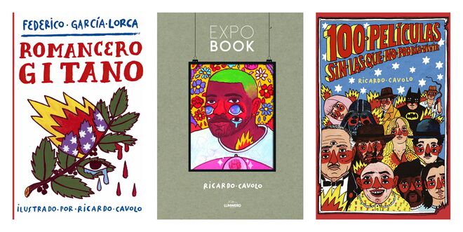 Algunos de los libros de Ricardo Cavolo